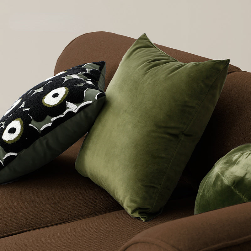 Olive Album Throw Pillow Cover & Insert