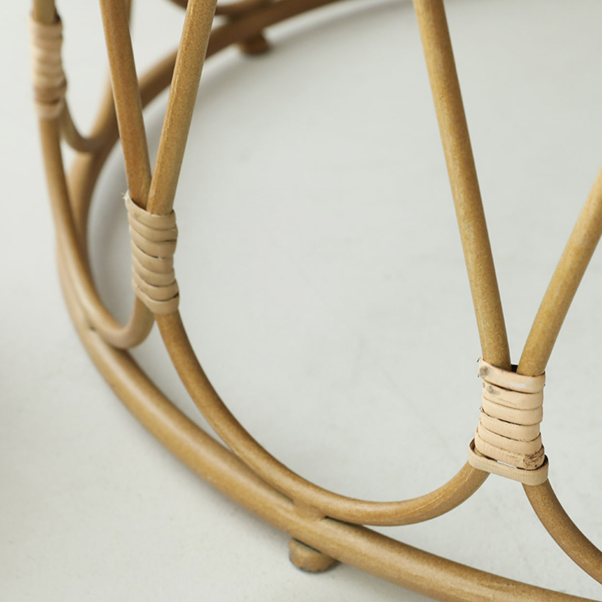 Herdis Rattan Round Side Table