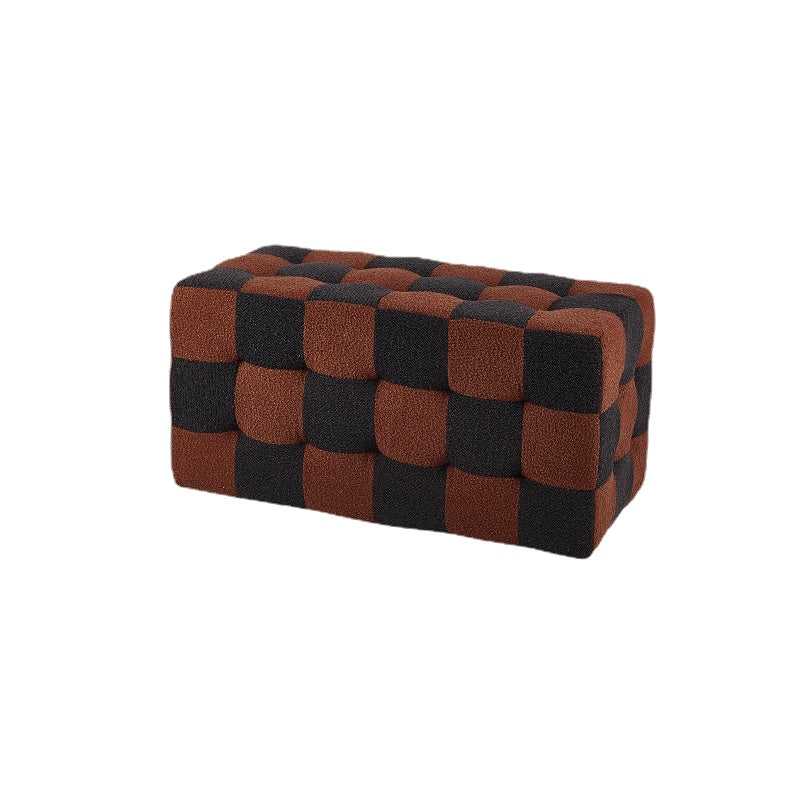 Eudora Checkerboards Ottoman