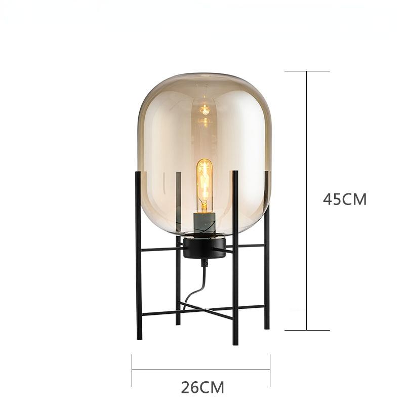 Alden Glass Floor/Table Lamp