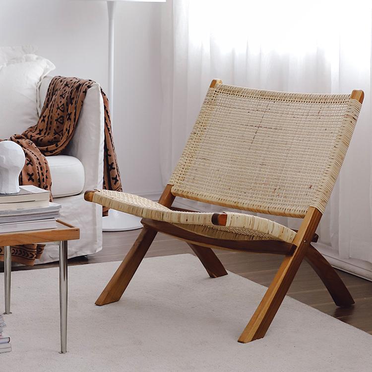 Malcolm Rattan Folding Chair