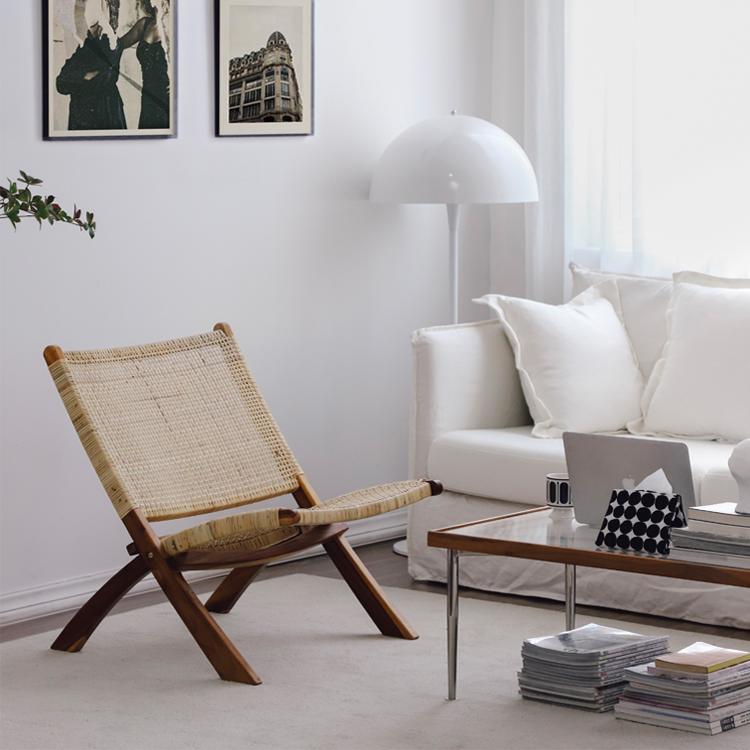 Malcolm Rattan Folding Chair