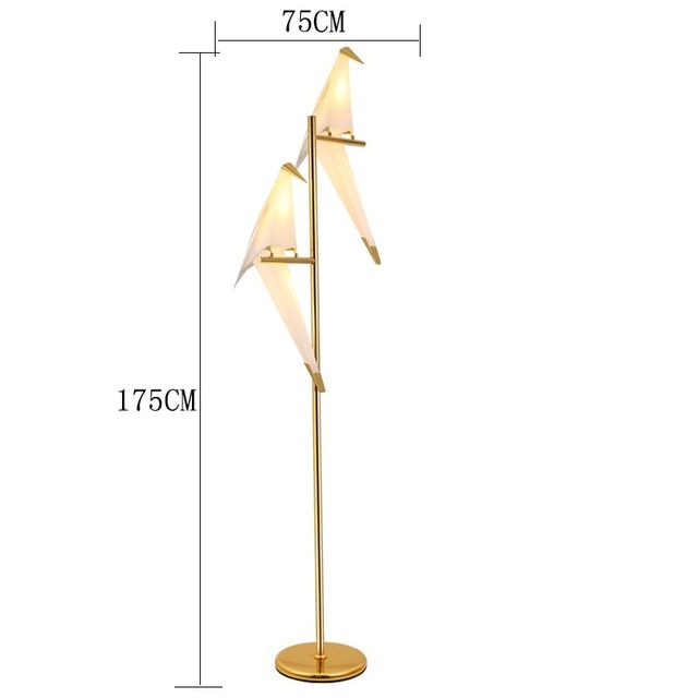 Paper Bird LED Floor Lamp
