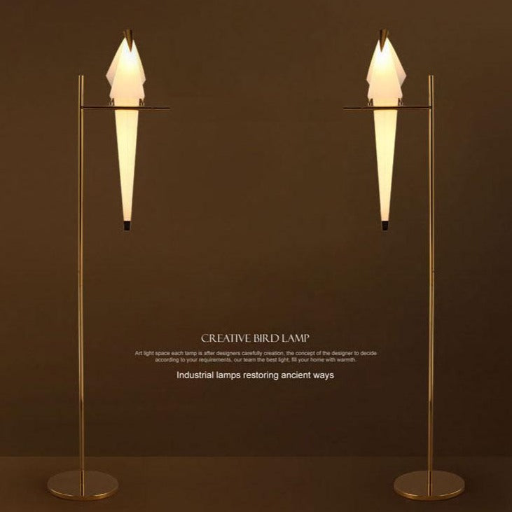 Paper Bird LED Floor Lamp