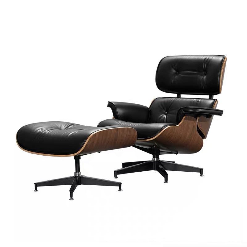 Lomas Leather Lounge Chair with Ottoman