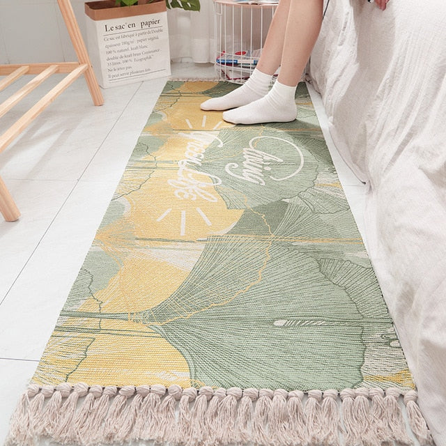 Salerno Morning Greeting Tassel Area Rugs