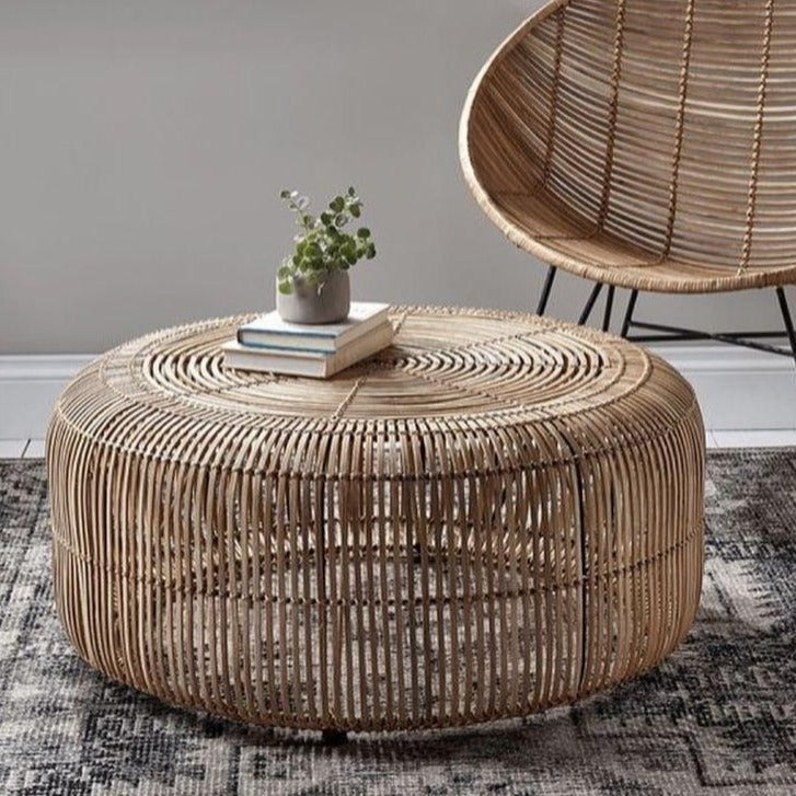 Mazzella Hand-woven Rattan Coffee Table