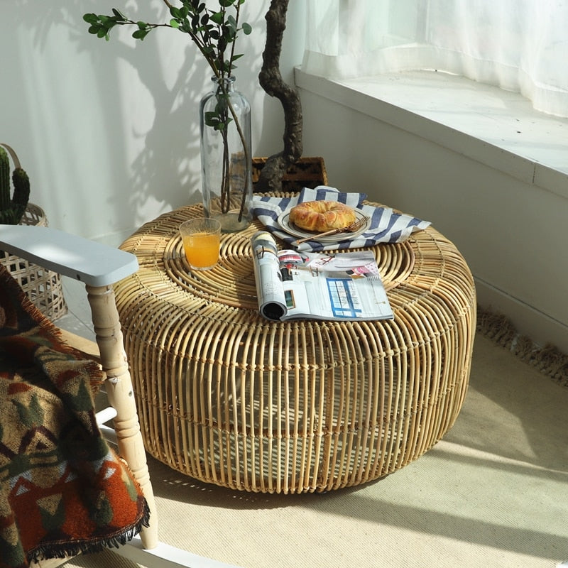 Mazzella Hand-woven Rattan Coffee Table