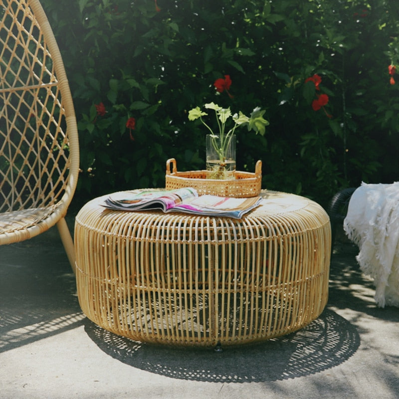 Mazzella Hand-woven Rattan Coffee Table