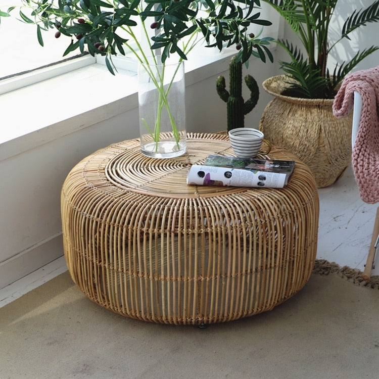 Mazzella Hand-woven Rattan Coffee Table