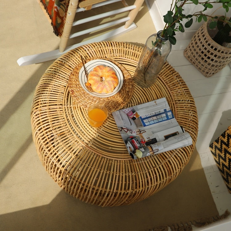 Mazzella Hand-woven Rattan Coffee Table
