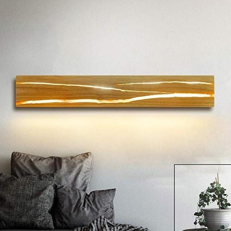 Rotatable Wooden Wall Lamp