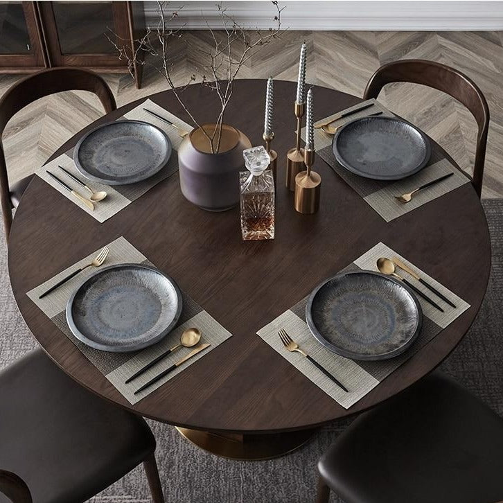 Melin Solid Wood Pedestal Dining Table