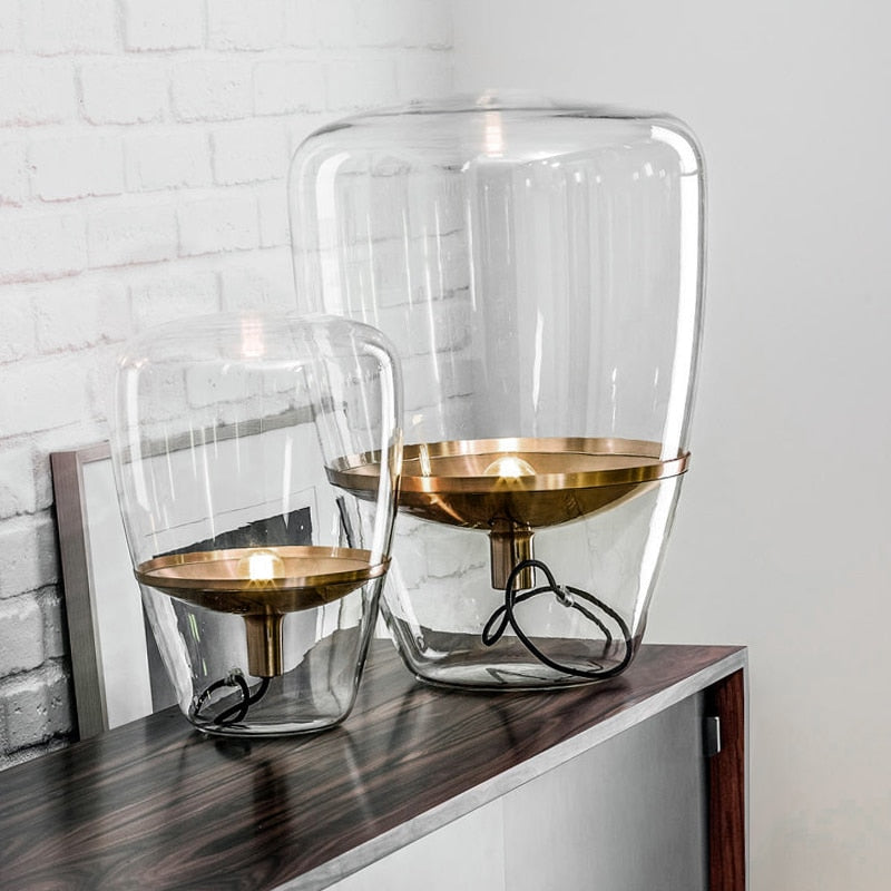 Nancee Glass Shade Table Lamp