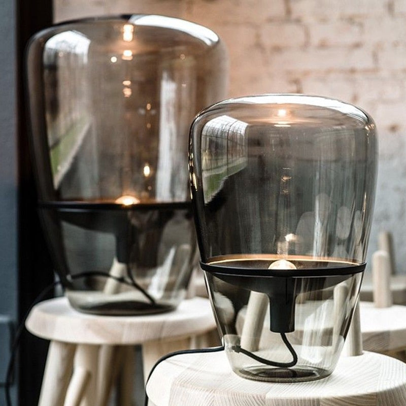 Nancee Glass Shade Table Lamp