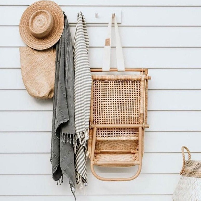 Dunsmuir Handmade Rattan Folding Deck Chair