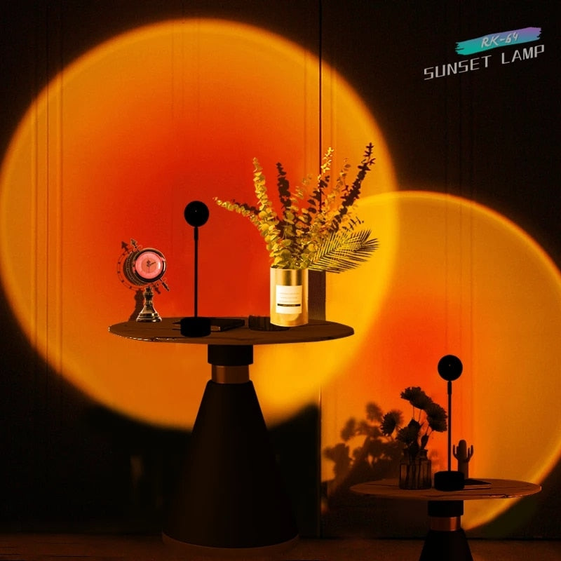 Rainbow Sunset Projector Lamp