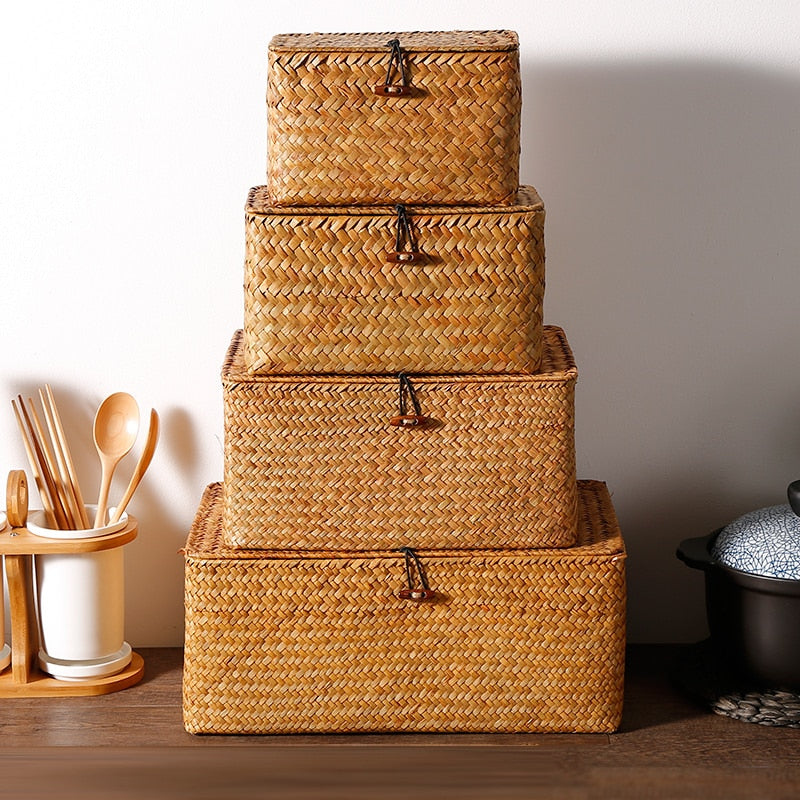 Handmade Rattan Woven Storage Case