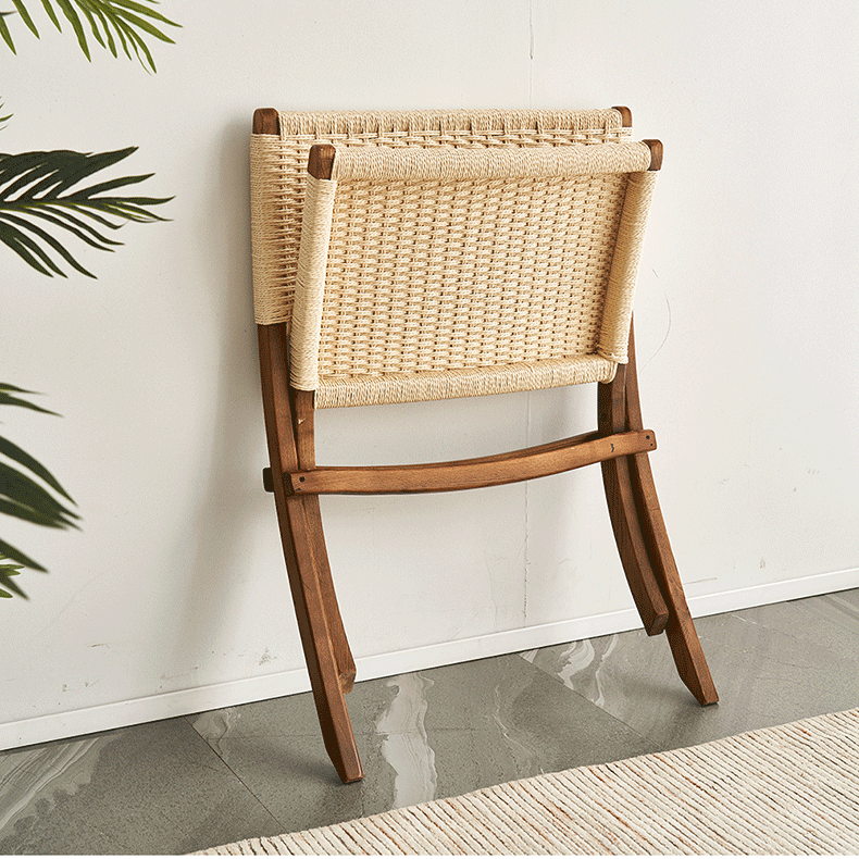 Wenzal Rattan Folding Chair