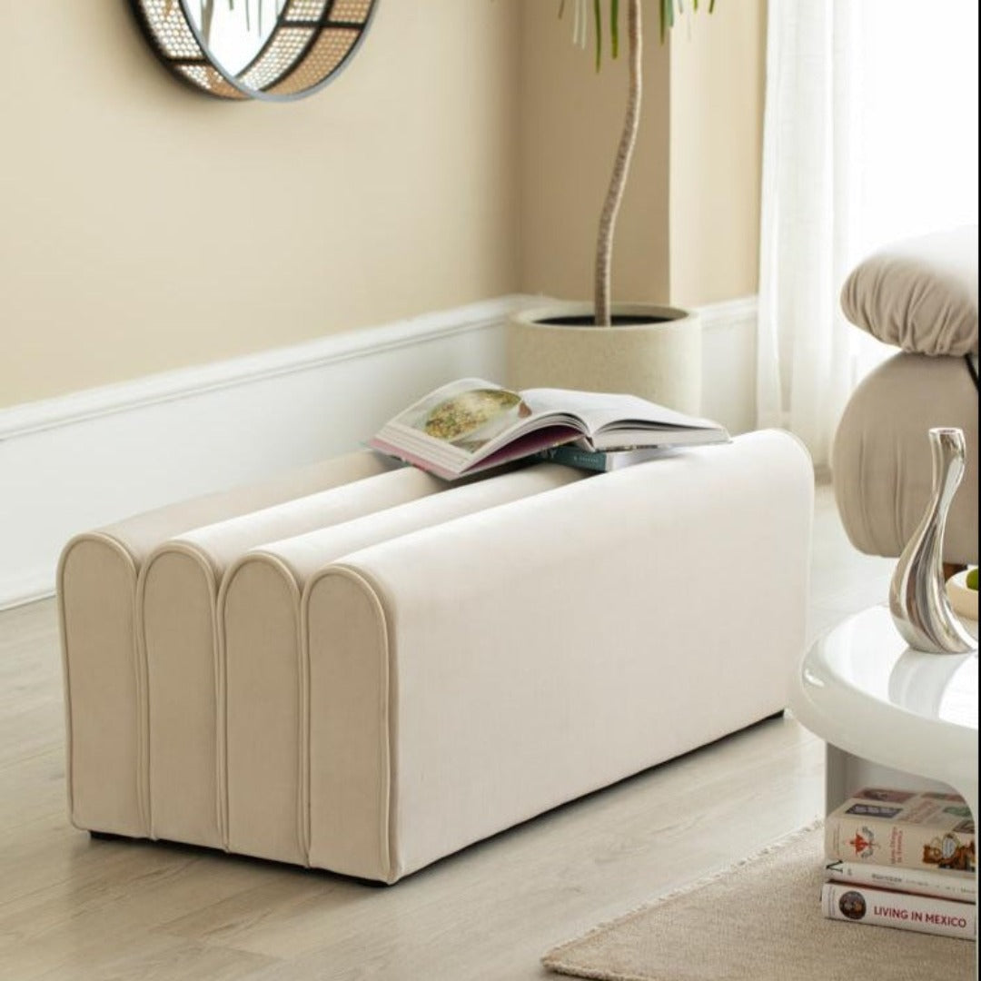 Brod Creative Upholstered Bench & Ottoman