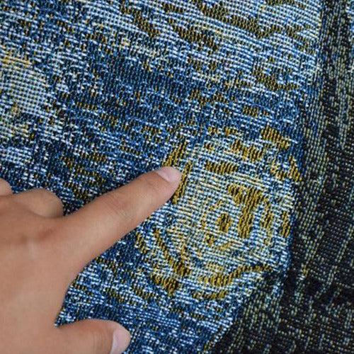 Starry Night Flatweave Rugs/Tablecloth/Blanket
