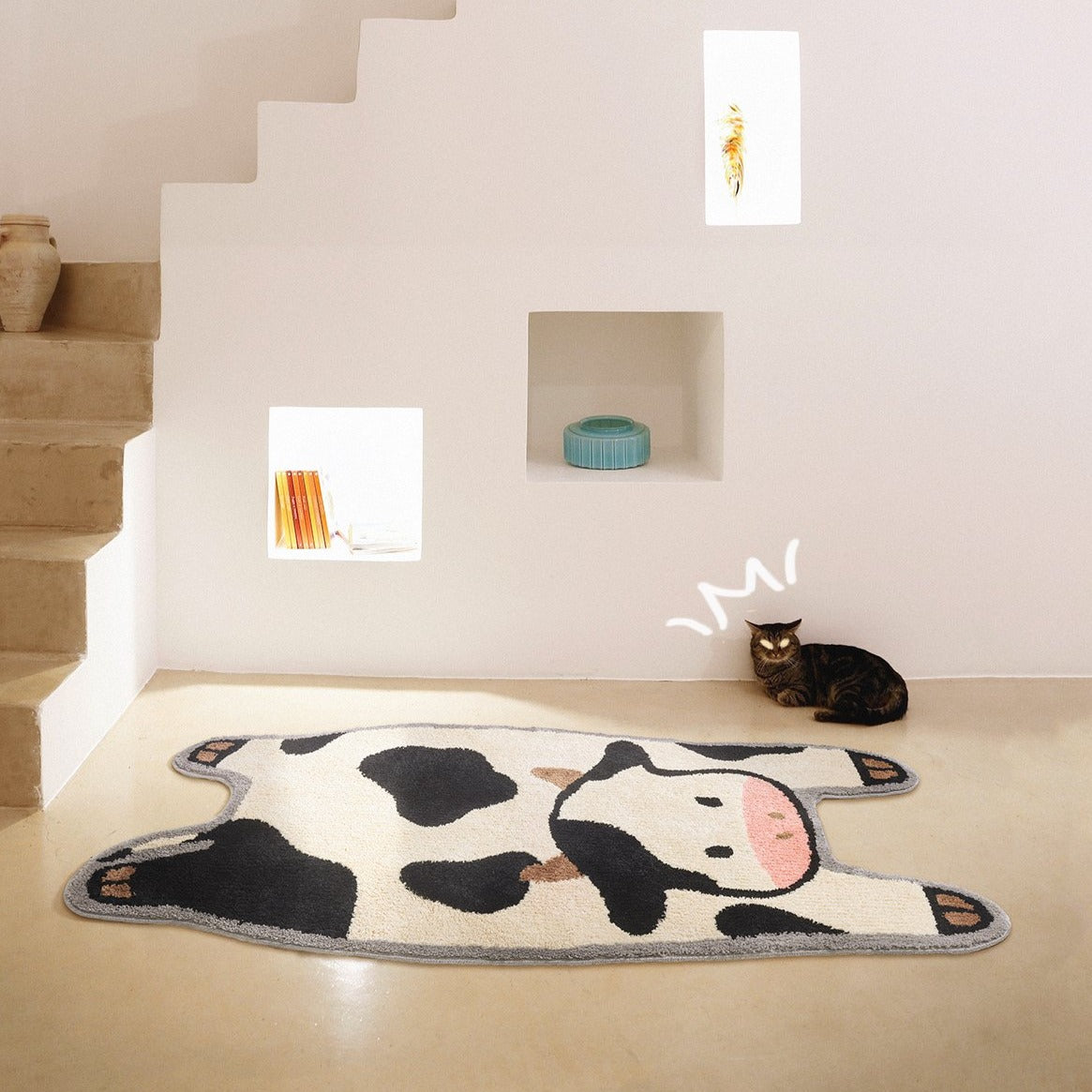 Flying Cow Area Rug