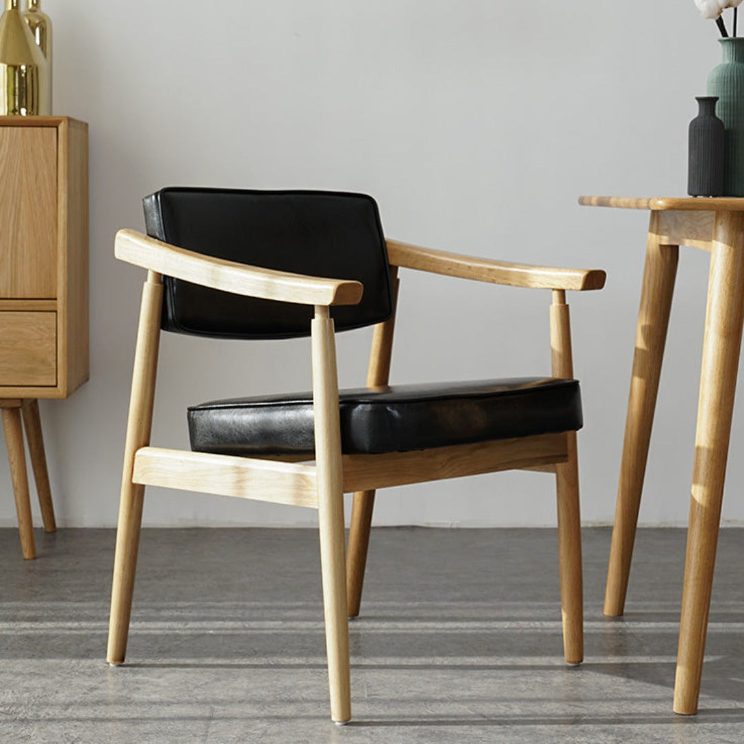 Eastyle Upholstered Solid Wood Armchair
