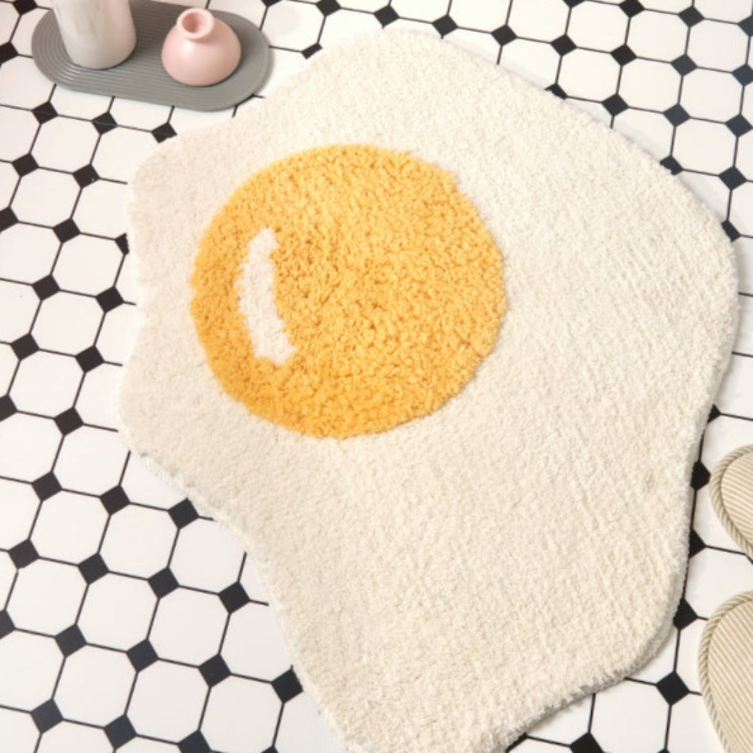 Sunny Side Up Egg Bathroom Rug