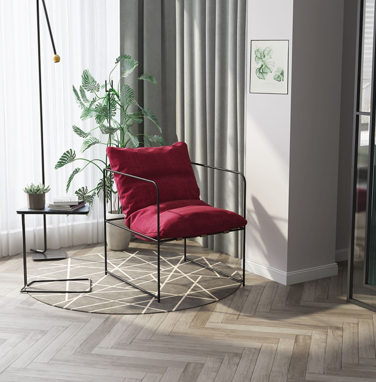 LAYLA Nordic Scandinavian Minimalist Wired Chair