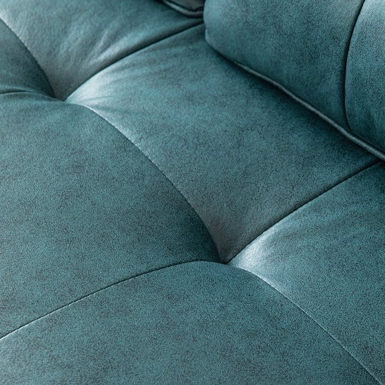 Lesa Faux Leather Square Arm Sofa