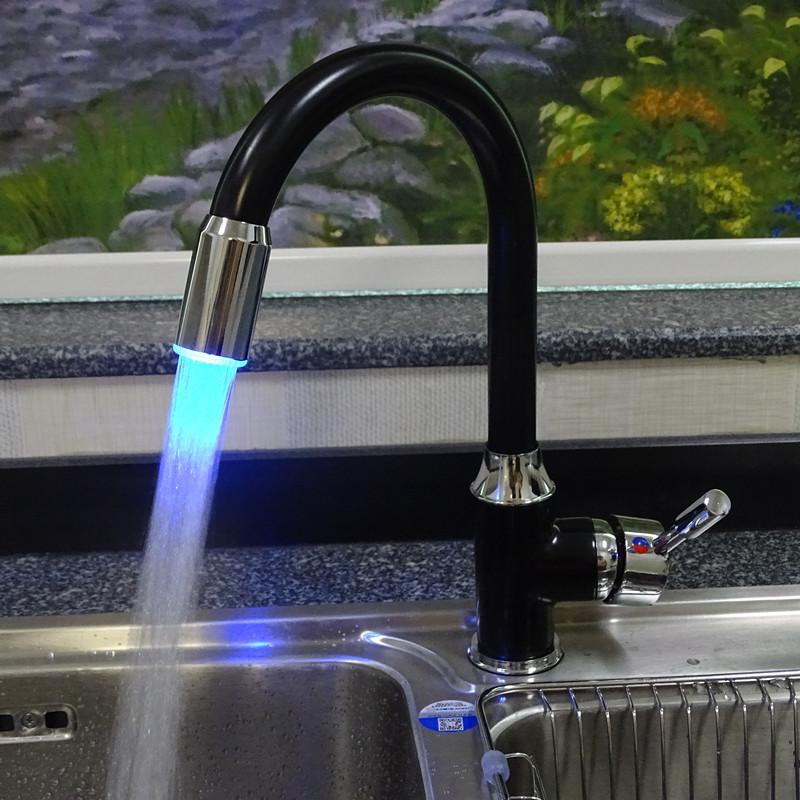 EVAN Smart LED Black Tap Faucet