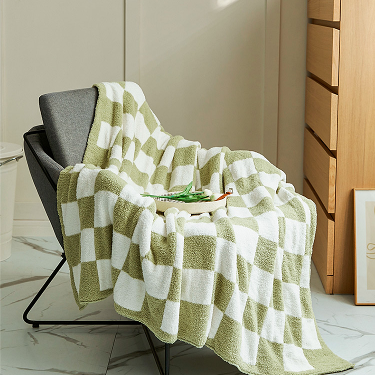 Norcross  Checkerboard Throw Blanket