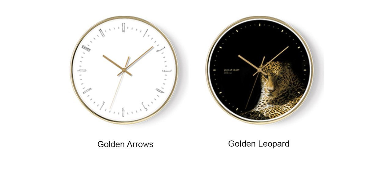 MARCELLO Gold Series Pop Art Wall Clock