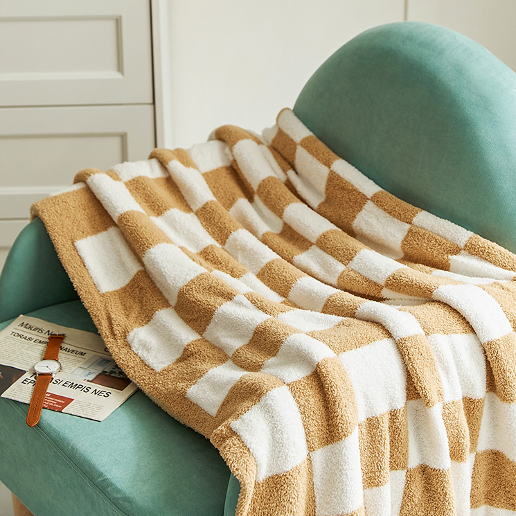 Norcross  Checkerboard Throw Blanket