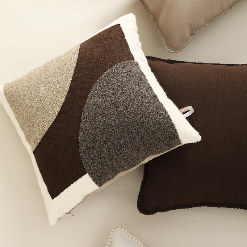 Geometric Patch Modern Pillow Cover & Insert