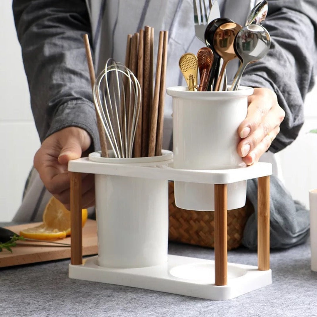 Ceramic Utensil Holder