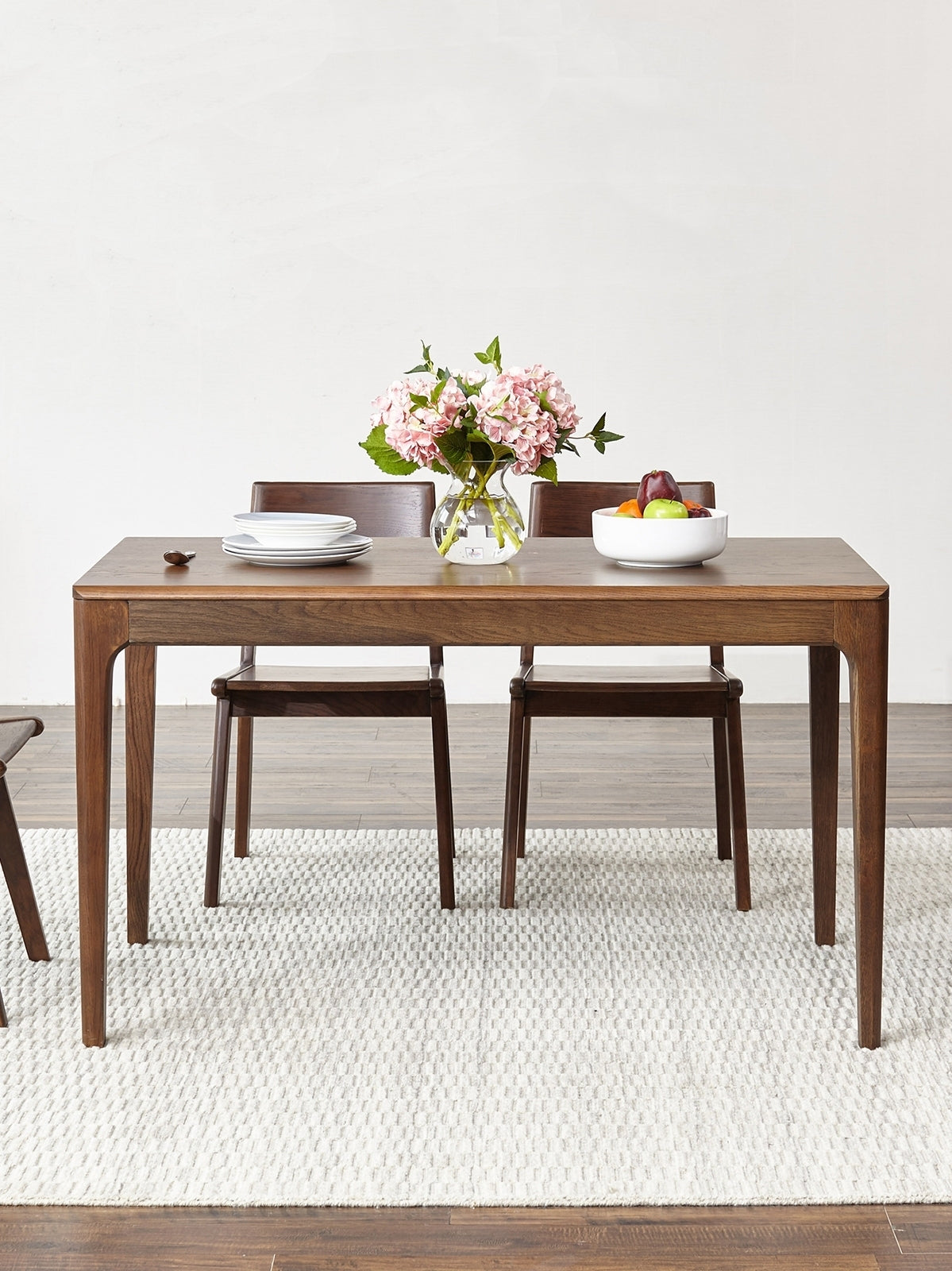 JAKIRA Japanese Nordic Scandinavian Solid Wood Dining Table and Chair