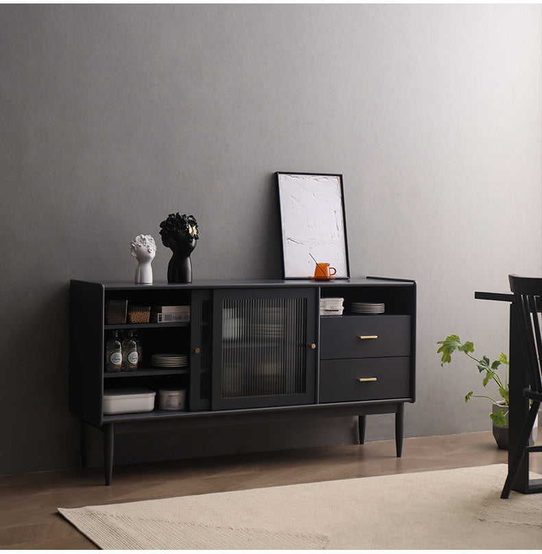 AMALIA Scandinavia Buffet Sideboard Modern Solid Wood sideboard ( 4 Colour )