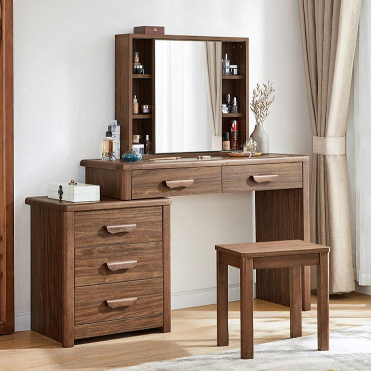 Carlie EMBASSY Solid Wood Dressing Table Storage Cabinet Vanity Mirror