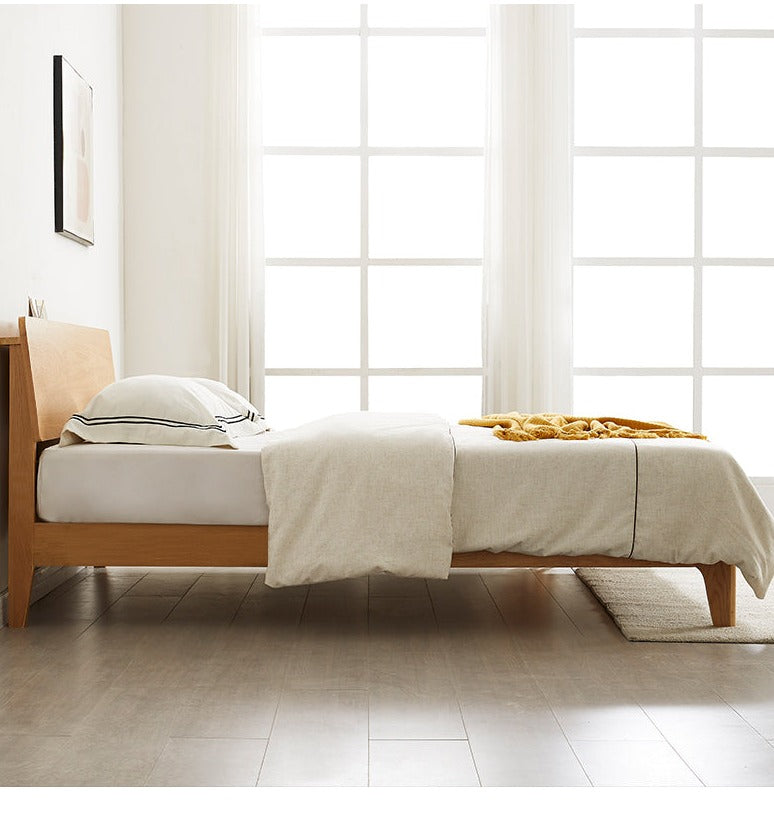WAREHOUSE SALE EVA BRYSON Japanese Nordic Bed Single / Queen Bed Solid Wood ( Discount Price from $1099 )