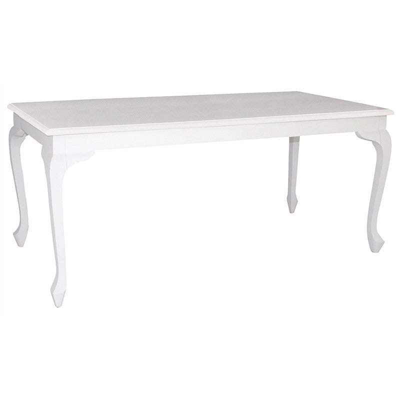 French 180cm Dining Table  Jennifer SolidTimber - White FCF688DT-180-90-QA-WH_1