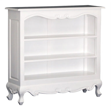 French Lowline Bookcase Jennifer Solid Timber , White FCF688BC-000-QA-SM-WH_1