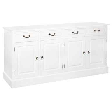 French Sideboard 4 Door 4 Drawer 190cm Buffet Table, WhiteFCF688SB-404-PN-WH_1.jpg