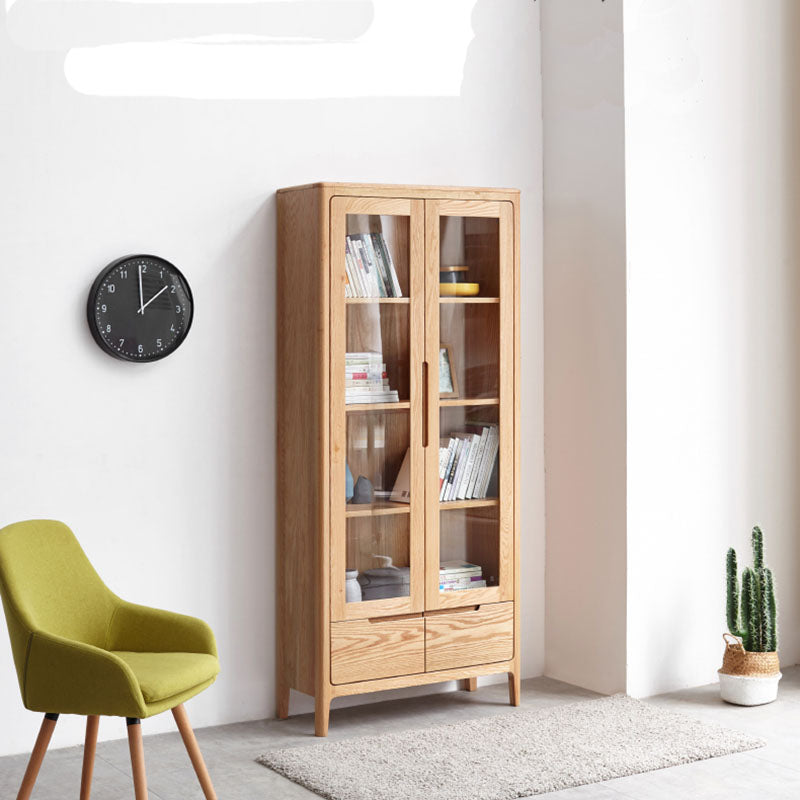 KAYDEN Scandinavian Nordic Glass Display Cabinet Bookcase