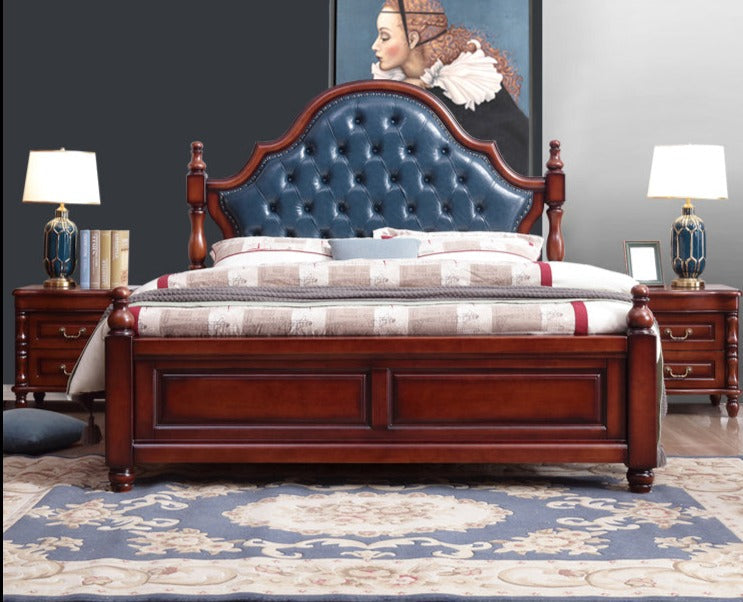 Lucy Boston Hilton Bed American Classic Solid Wood ( Select from 2 Size  2 Color )