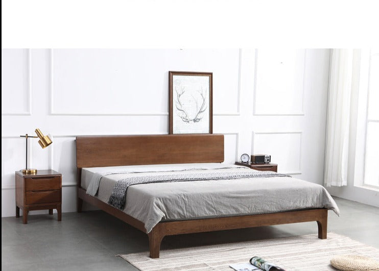 WAREHOUSE SALE Madeline BRYSON Japanese Nordic Bed Solid Wood ( 3 Size 2 Color Choice ) ( Discount Price from $1199 )