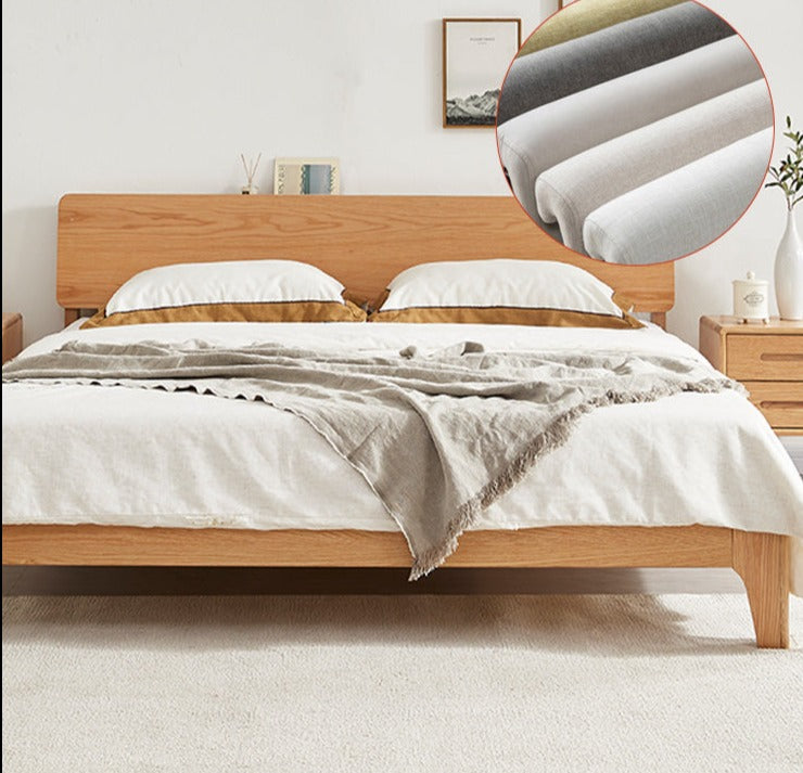 WAREHOUSE SALE EVA BRYSON Japanese Nordic Bed Single / Queen Bed Solid Wood ( Discount Price from $1099 )