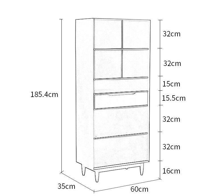 REBECCA SWEDEN Bookcase Display Scandinavian Solid Wood ( 4 Colour 3 Size )