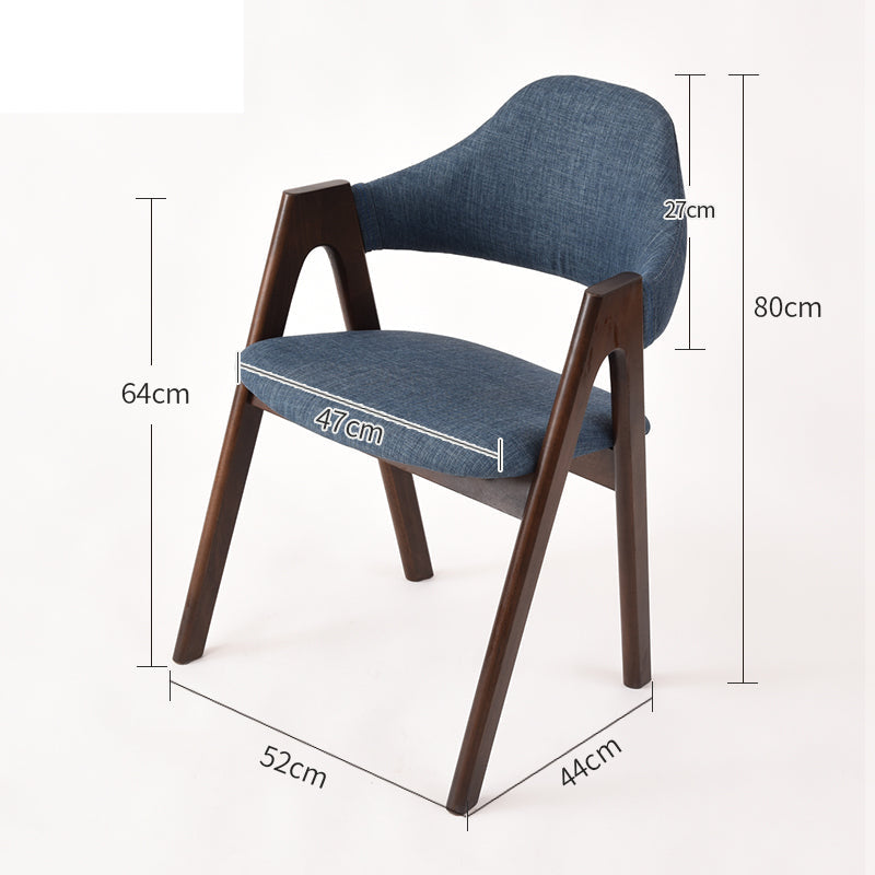 Poggibonsi Solid Wood Backrest Dining Chairs(Set of 2)