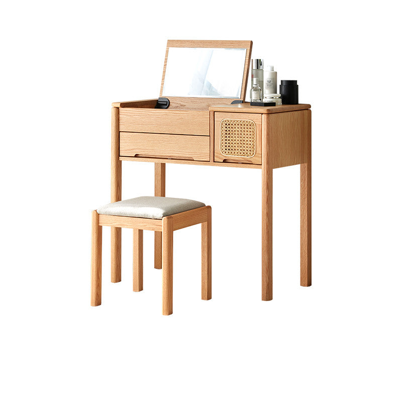 Freya Solid Wood Vanity Table & Stool